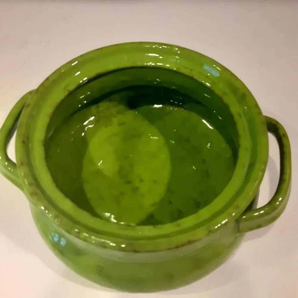 Vintage Rare Italian Made For Rosenthal Netter Aerated Crock Lime Green Bitosi?